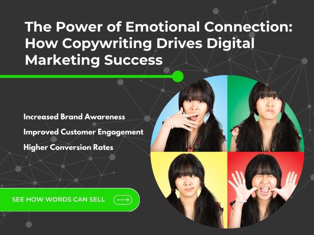 Feature Image for a blog post explaining why emotional connections and copywriting drive digital marketing success. By Cadmus Copy in Moray
