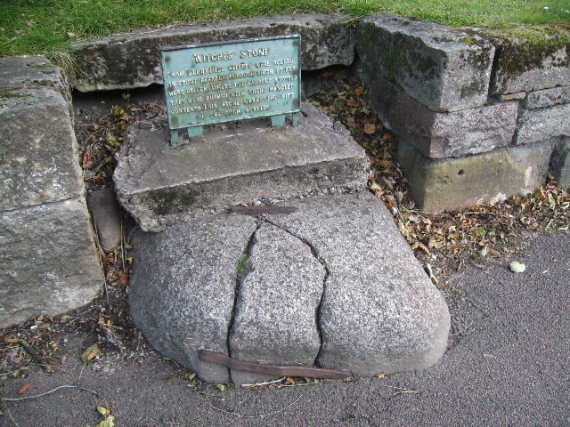 An image of the witches stone in Forres